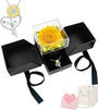 Sunflower necklace gift set with preserved sunflower and Sereney gift box