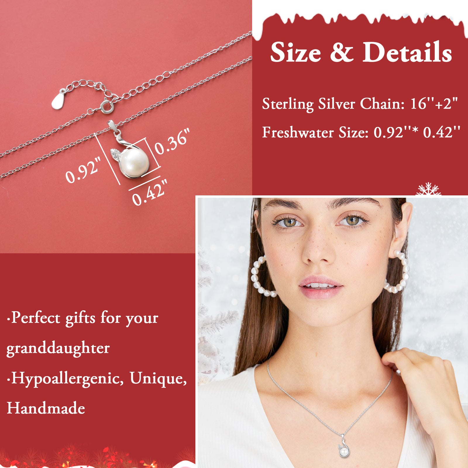 Sterling Silver Freshwater Pearl Necklace