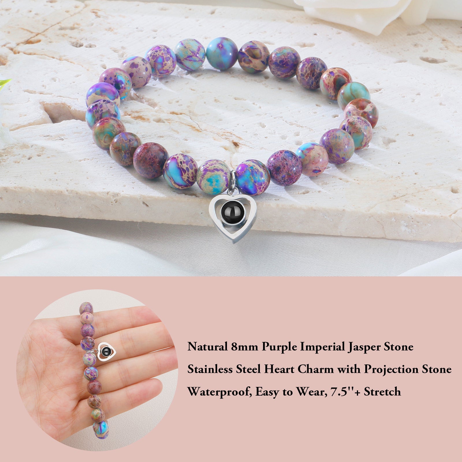 Purple Zebra Grandma Bracelet