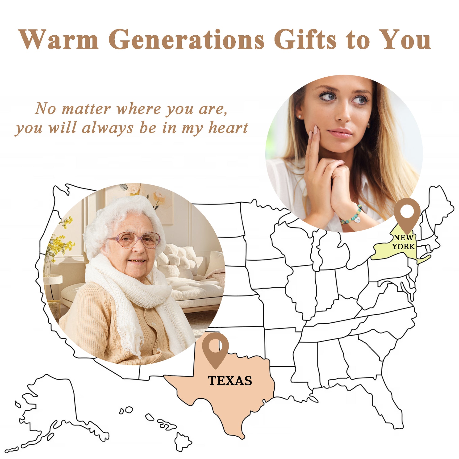 Handmade Grandma Granddaughter Bracelet