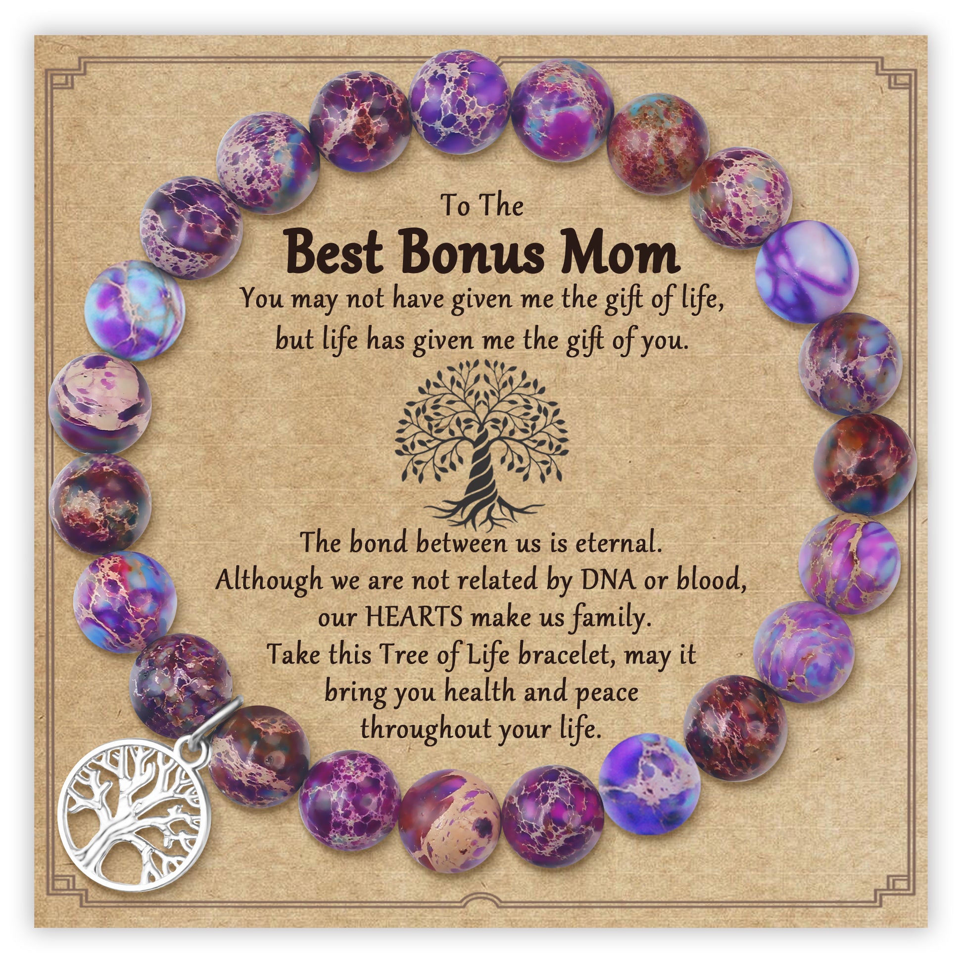Purple Zebra Bonus Mom Bracelet