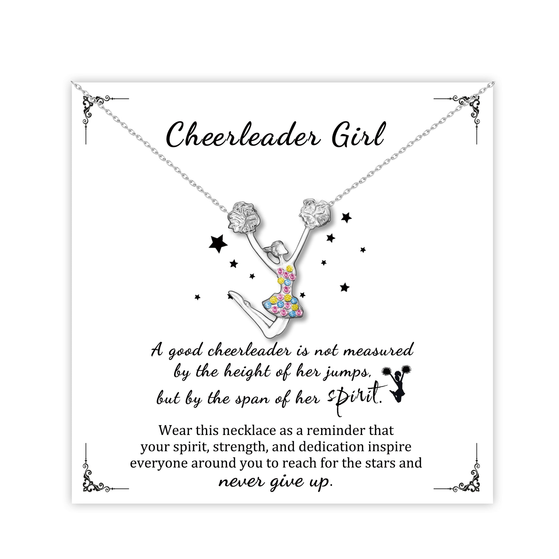 Dance Cheerleader Necklace