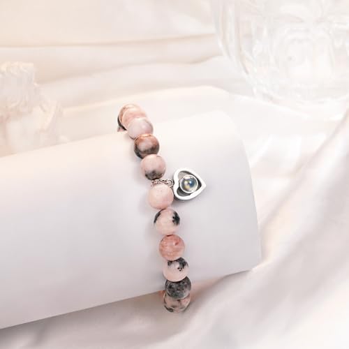 Sereney I Love You in 100 Languages Bracelet for Girlfriend, Gf Bracelet as Christmas Jewelry Gifts Ideas for Girlfriend from Boyfriend, Sentimental Birthday Gifts for Girlfriend Romantic