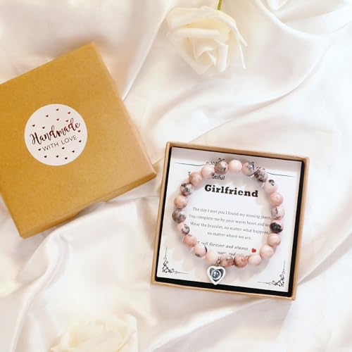 Sereney I Love You in 100 Languages Bracelet for Girlfriend, Gf Bracelet as Christmas Jewelry Gifts Ideas for Girlfriend from Boyfriend, Sentimental Birthday Gifts for Girlfriend Romantic