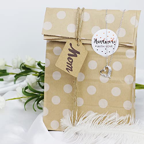 Sympathy gifts for loss of mother, 925 sterling silver angel wing infinity love heart pendant necklace as memorial bereavement condolence remembrance funeral gifts for loss mom from Sereney