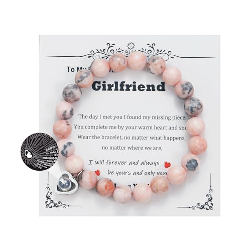 Sereney I Love You in 100 Languages Bracelet for Girlfriend, Gf Bracelet as Christmas Jewelry Gifts Ideas for Girlfriend from Boyfriend, Sentimental Birthday Gifts for Girlfriend Romantic
