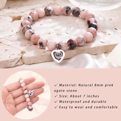 Sereney I Love You in 100 Languages Bracelet for Girlfriend, Gf Bracelet as Christmas Jewelry Gifts Ideas for Girlfriend from Boyfriend, Sentimental Birthday Gifts for Girlfriend Romantic
