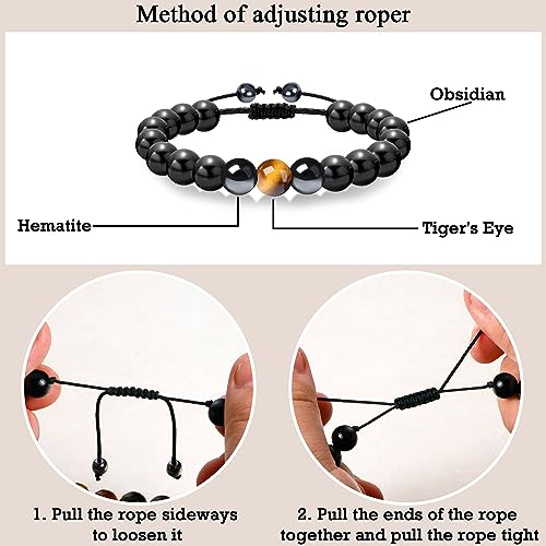 Sereney Happy 21st Birthday Gifts for Him,Adjustable Triple Protection Bracelet as 21 Year Old Birthday Gifts for Men Boys,21st Bday Jewelry Gifts for Boyfriend Husband Son Grandson