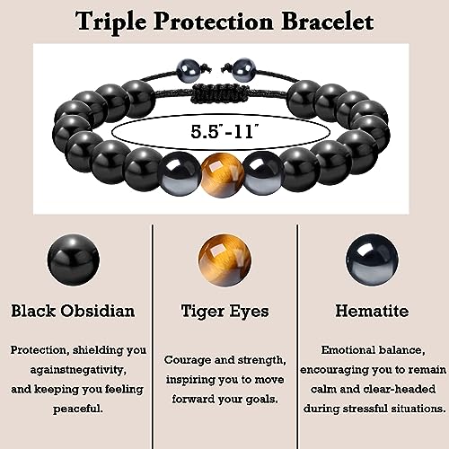 Sereney Happy 21st Birthday Gifts for Him,Adjustable Triple Protection Bracelet as 21 Year Old Birthday Gifts for Men Boys,21st Bday Jewelry Gifts for Boyfriend Husband Son Grandson