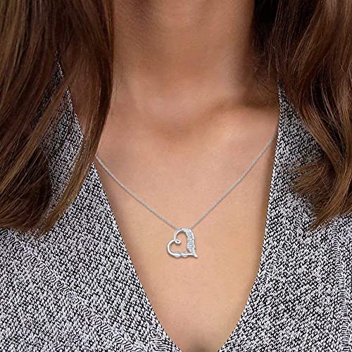 Sympathy gifts for loss of mother, 925 sterling silver angel wing infinity love heart pendant necklace as memorial bereavement condolence remembrance funeral gifts for loss mom from Sereney
