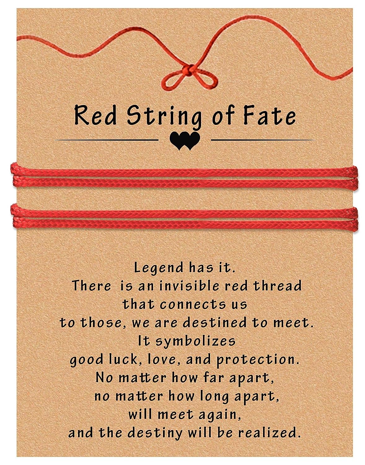 Red string bracelet red bracelet for protection matching heart bracelets friendship bracelets for teen girls as mother daughter bracelets, couples, sisters and friends